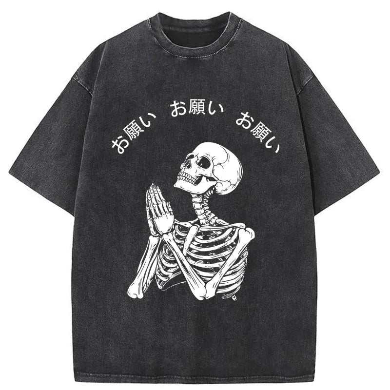 Skull Prayer Washed T-Shirt