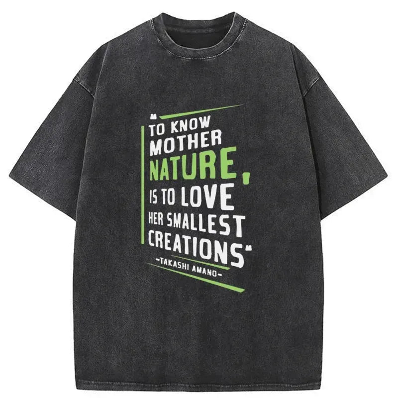 Quote By Takashi Amano Washed T-Shirt