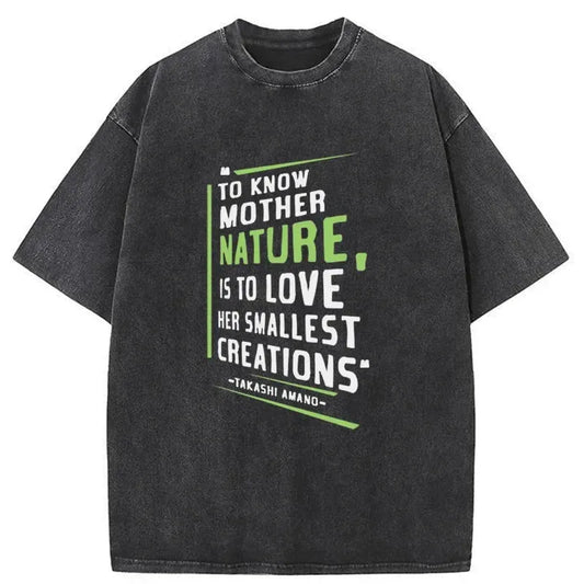 Quote By Takashi Amano Washed T-Shirt