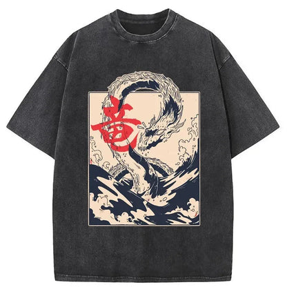 Sea Dragon Japanese Washed T-Shirt