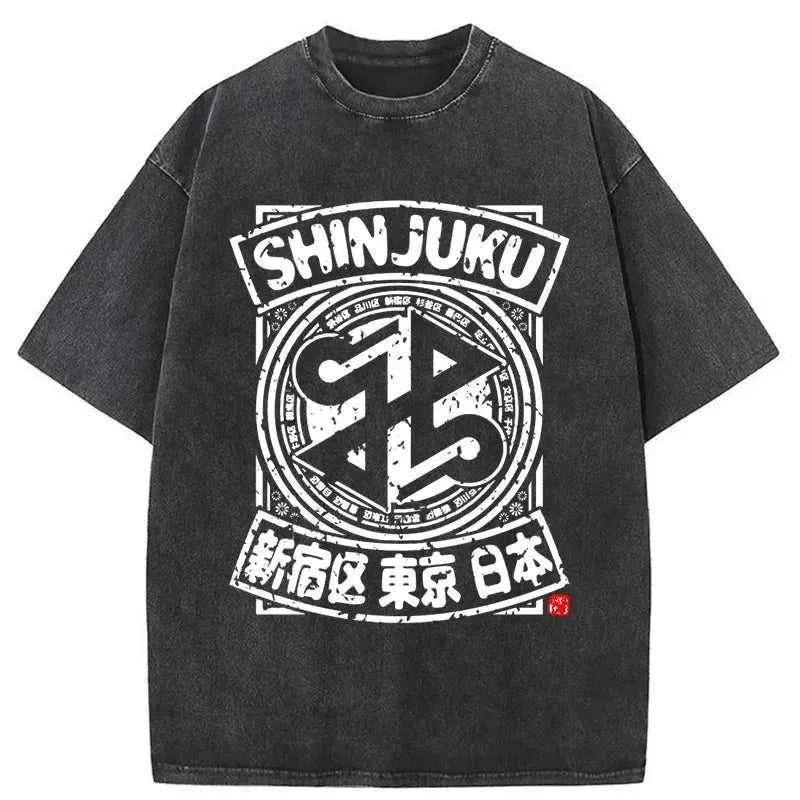 Shinjuku Tokyo City Japan Washed T-Shirt