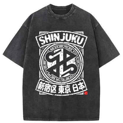 Shinjuku Tokyo City Japan Washed T-Shirt
