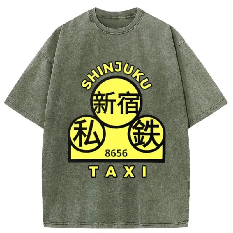 Shinjuku Taxi Washed T-Shirt