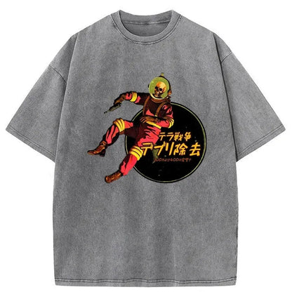 Skeleton Astronaut Washed T-Shirt