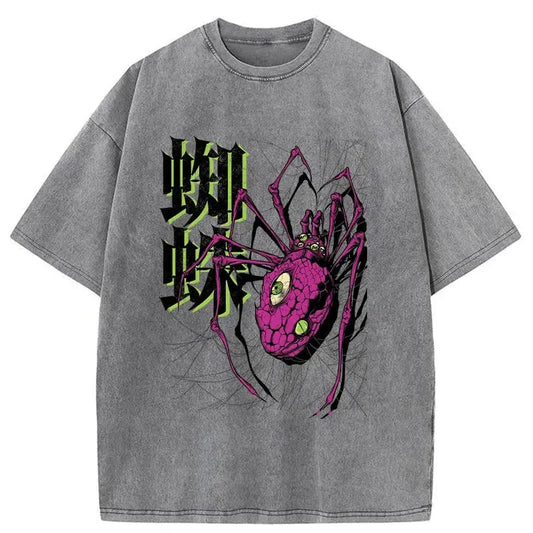 Scary Spider Washed T-Shirt