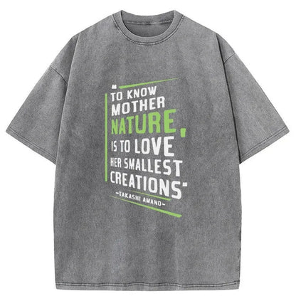 Quote By Takashi Amano Washed T-Shirt