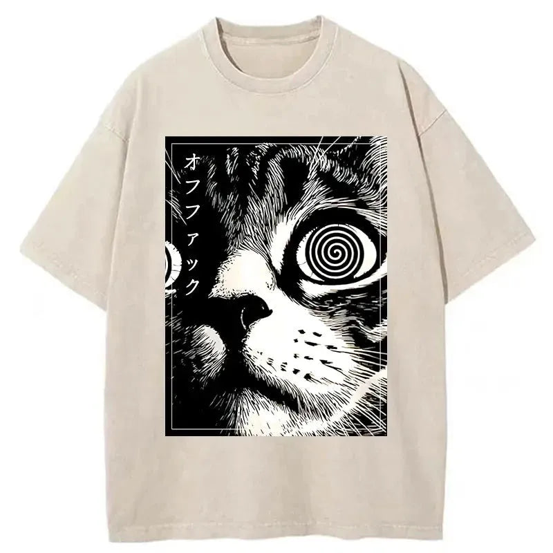 Scary Cat Japan Washed T-Shirt