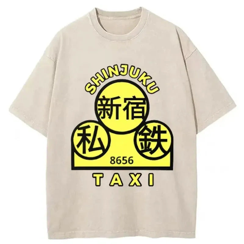 Shinjuku Taxi Washed T-Shirt