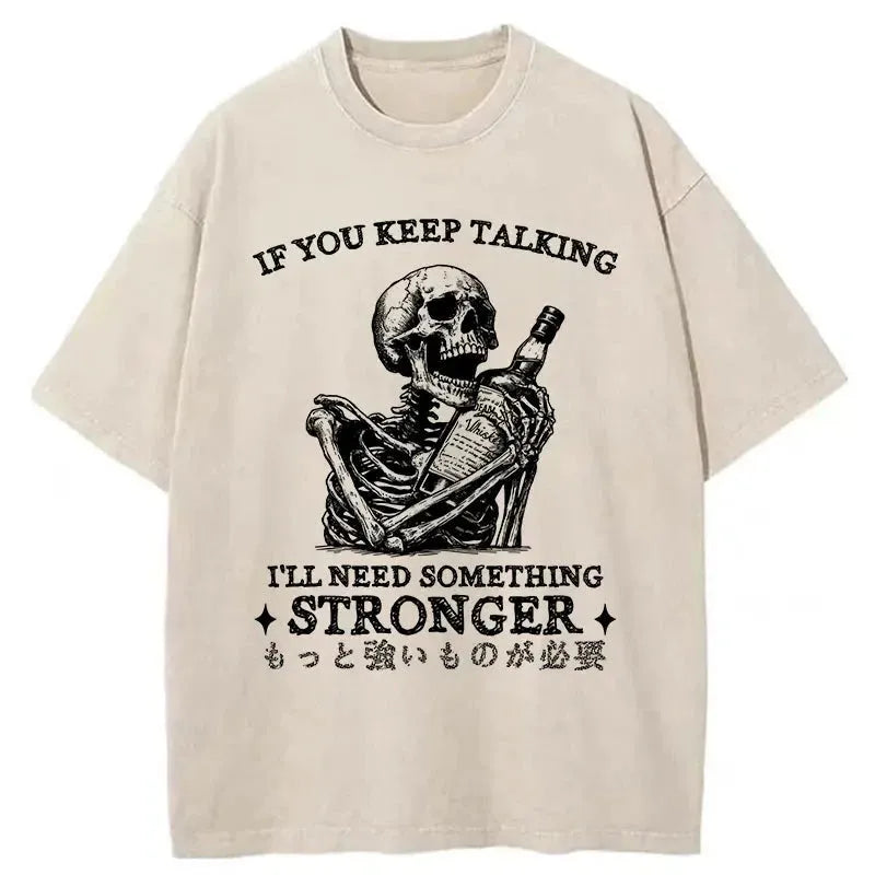 Skeleton's Favorite Wine Washed T-Shirt