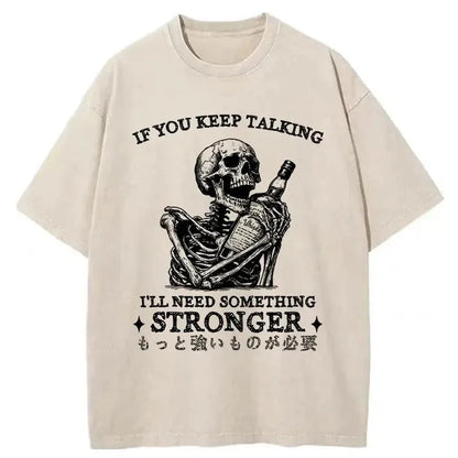 Skeleton's Favorite Wine Washed T-Shirt