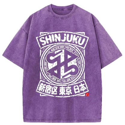 Shinjuku Tokyo City Japan Washed T-Shirt