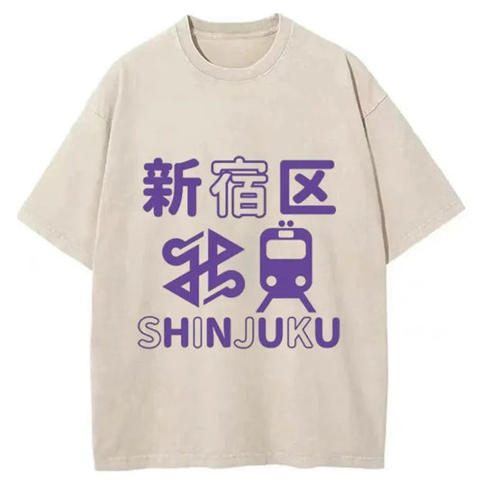 Shinjuku Japanese Washed T-Shirt