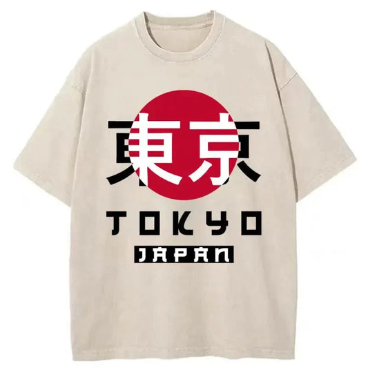 Retro Tokyo Japan Washed T-Shirt
