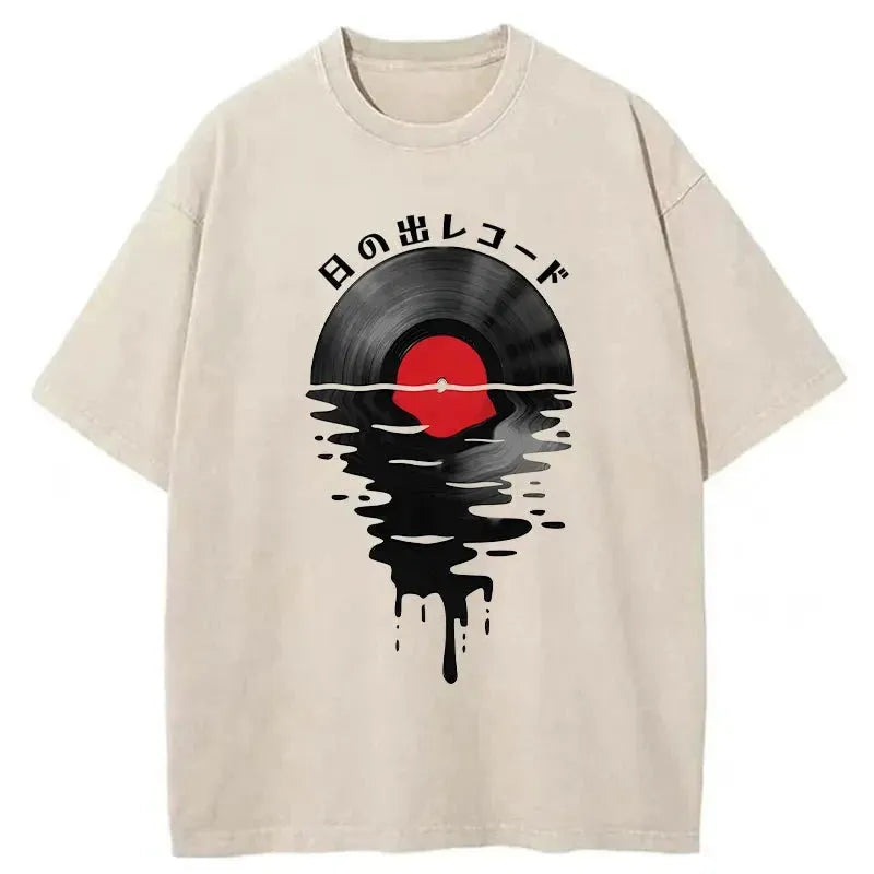 Retro Record Japanese Washed T-Shirt