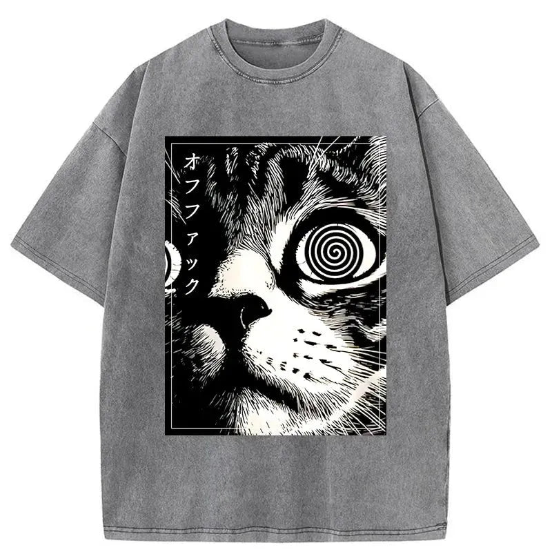 Scary Cat Japan Washed T-Shirt