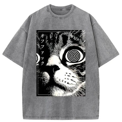 Scary Cat Japan Washed T-Shirt