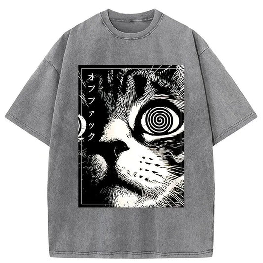 Scary Cat Japan Washed T-Shirt
