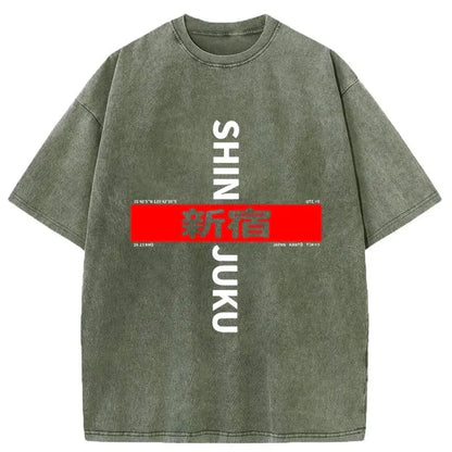Shinjuku Prefecture Japan Washed T-Shirt