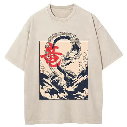 Sea Dragon Japanese Washed T-Shirt