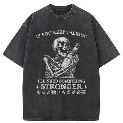 Skeleton's Favorite Wine Washed T-Shirt