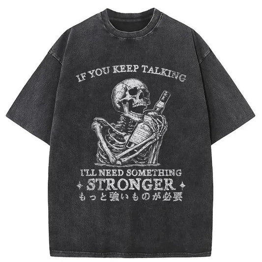 Skeleton's Favorite Wine Washed T-Shirt