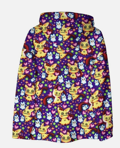 Mimikyu Hoodie, Cute Kawaii Hoodie, Cozy Unisex Hoodie, Funny Graphic Hoodie