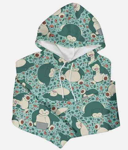 Snorlax Hoodie, Unisex Kawaii Snorlax Sweatshirt, Cute Graphic Hoodie