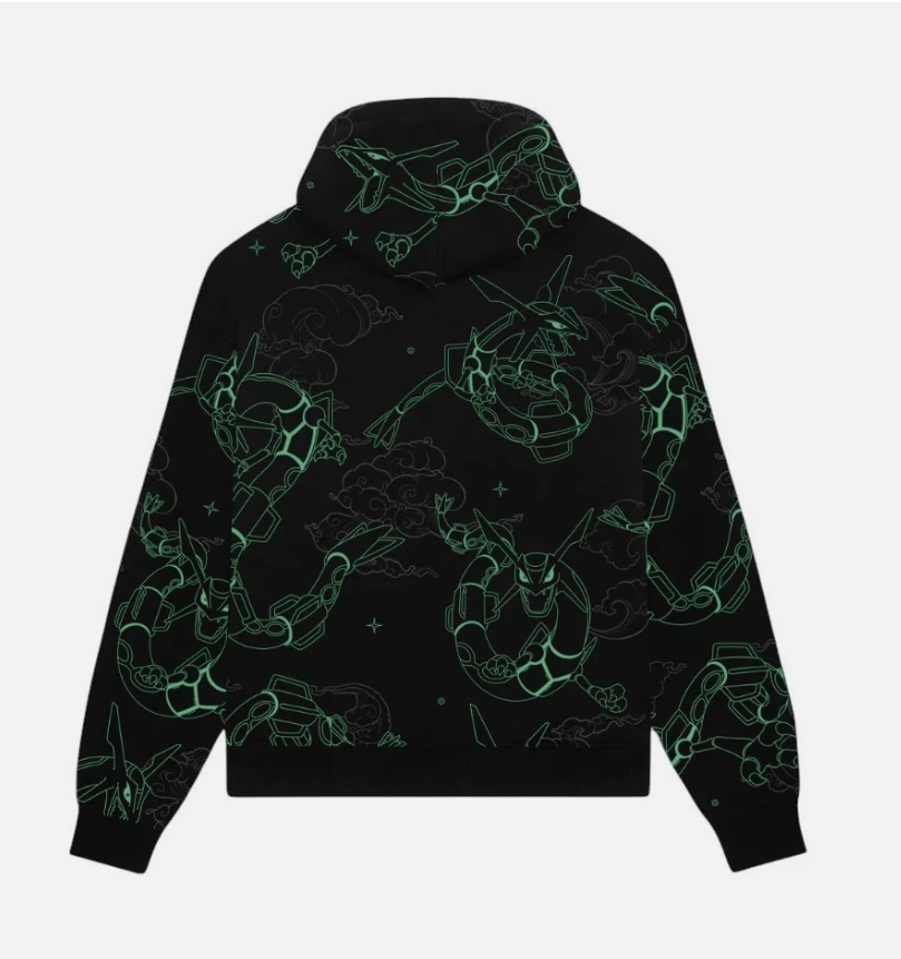 Rayquaza Pattern Hoodie unisex, Gift for boy and girl