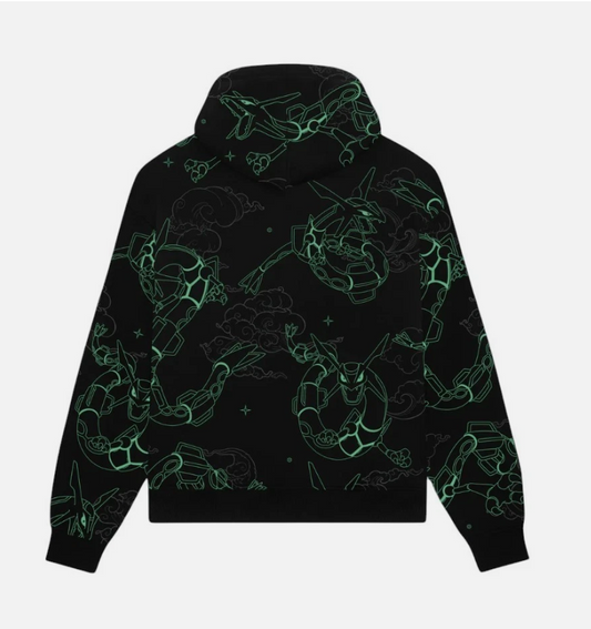 Rayquaza Pattern Hoodie unisex, Gift for boy and girl