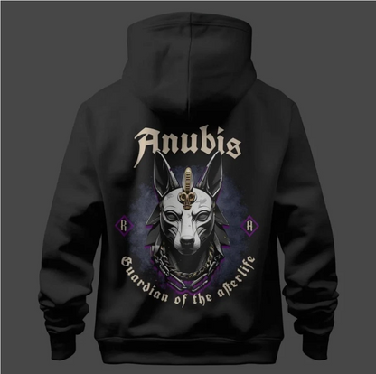 Anubis Hoodie | Egyptian God Streetwear | Dark Fantasy, Mythology Print