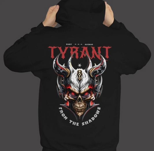 Edgy Skull Hoodie: Dark Fantasy Gothic Pullover