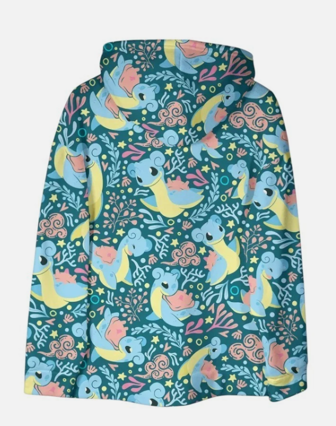 Lapras Hoodie Shirt Water Type Unisex Hoodie Lapras Shirt Gifts