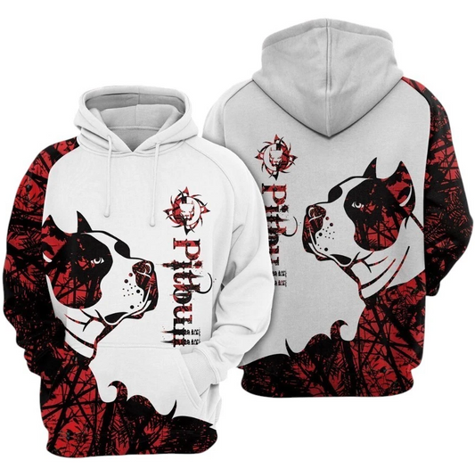 Unisex Love Pitbull Sweatshirt Hoodie, Pitbull Lover Hoodie, Pitbull Sweatshirt