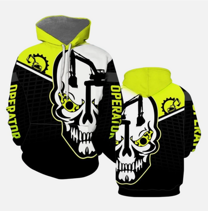 Excavator Operator 3D All Over Print Hoodie