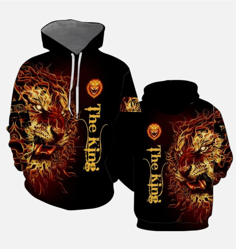 King Lion 3D All Over Print Hoodie