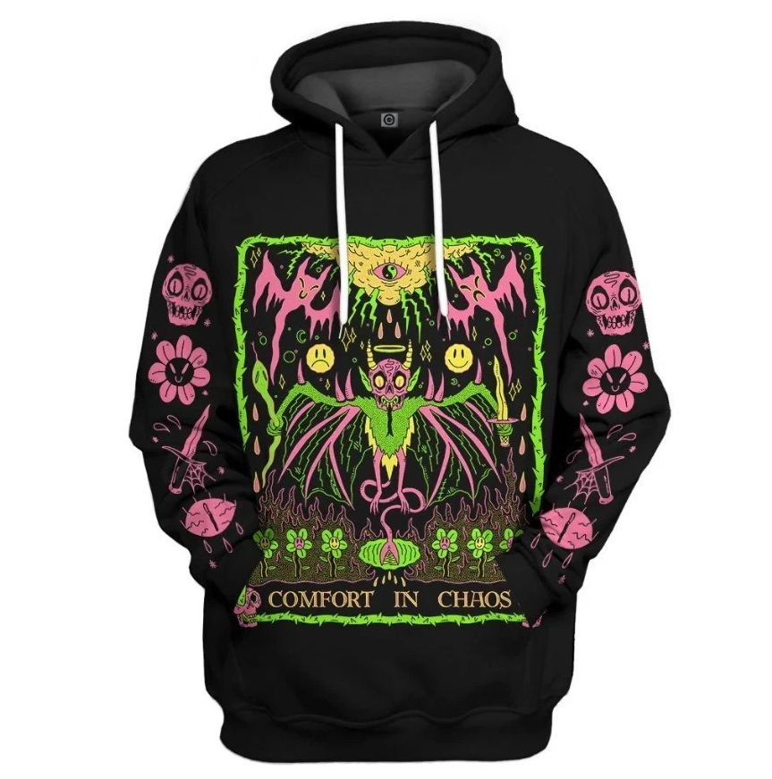 3D Comfort in Chaos Custom Hoodie