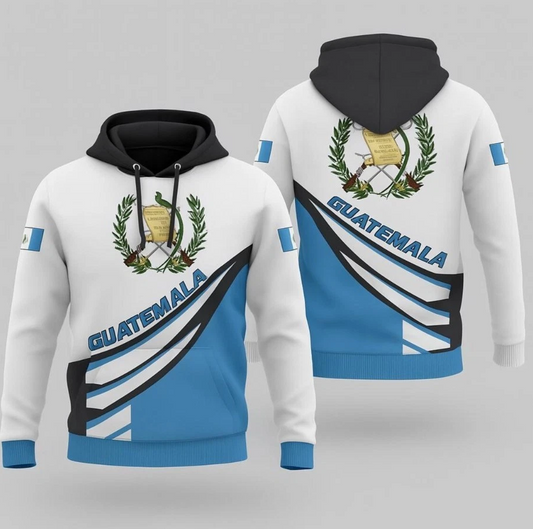 Guatemala Flag 3D Hoodie: Custom Guatemalan