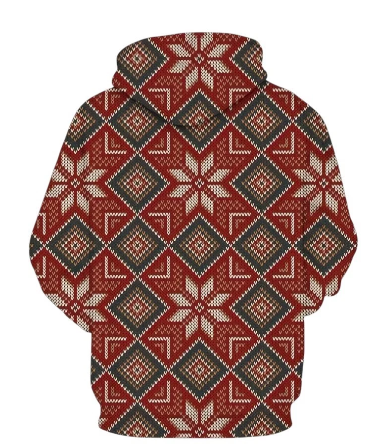 Casual Chic, Men's Hoodie - Southwestern Geometric Print