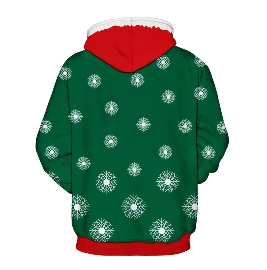 Men’s Ugly Christmas Sweater Novelty 3D Graphic Sweatshirts Hoodie