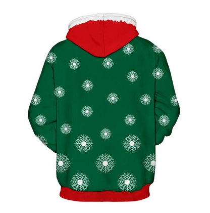 Men’s Ugly Christmas Sweater Novelty 3D Graphic Sweatshirts Hoodie