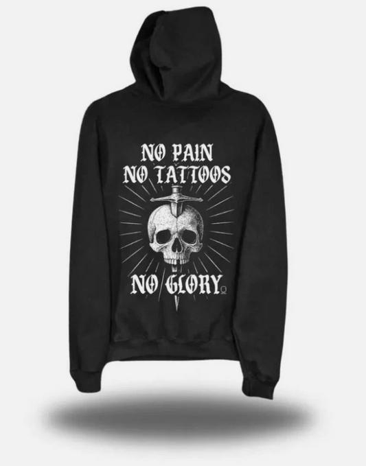 NO pain no tattoos hoodie