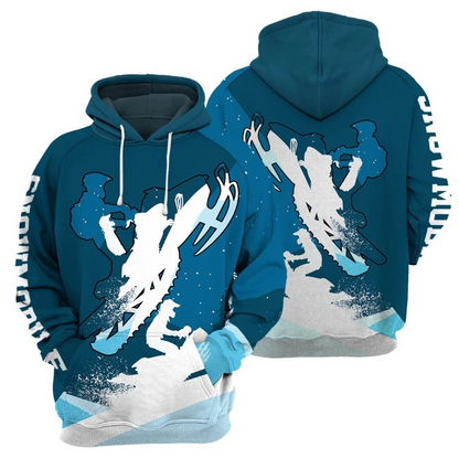 Snowmobile Hoodie- 3D All Over Printed Shirt