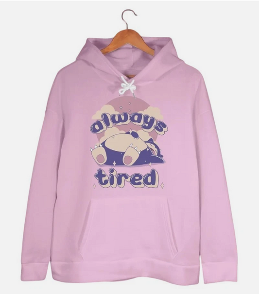 Big Snorey Cute Hoodie Sweatshirt, Relaxed Style Tee Manga Sweatshirt