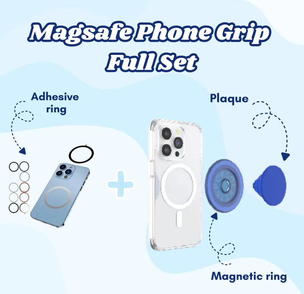 Holiday Hot Chocolate Magnetic Phone Grip: Cute Red Mug with Candy Canes & Marshmallows, Festive Winter Holder, Perfect Christmas Gift