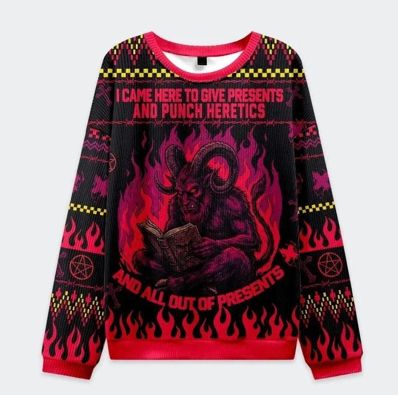 Krampus Is Preparing Gifts Christmas Ugly Sweater