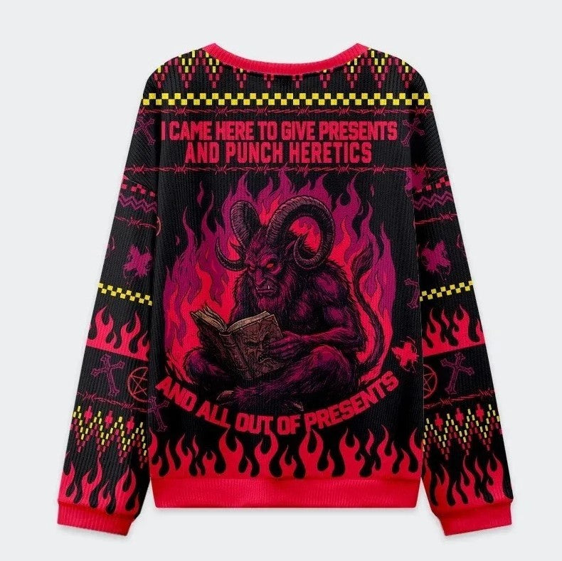 Krampus Is Preparing Gifts Christmas Ugly Sweater