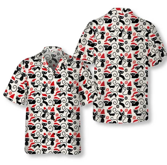 Cute Cats For Christmas Hawaiian Shirt, Funny Catmas Shirt, Best Gift For Christ