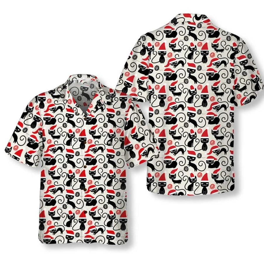 Cute Cats For Christmas Hawaiian Shirt, Funny Catmas Shirt, Best Gift For Christ