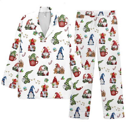 Gnome Pajamas Set Christmas, Cute Gnomies Pajamas Shirt, Merry Christmas Gnome For The Holidays PJS, Cute Gnome Christmas Winter Gifts