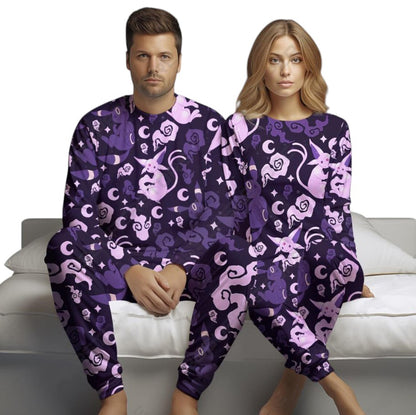 Luna Shadow Pajamas Set Family Matching Couple Luna Pajamas Christmas Holiday Gift